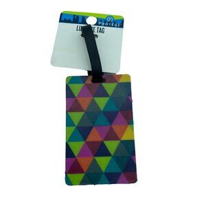 Protege Luggage Tag Multicolor Pink Green